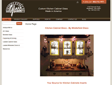 Tablet Screenshot of kitchen-cabinet-glass.com